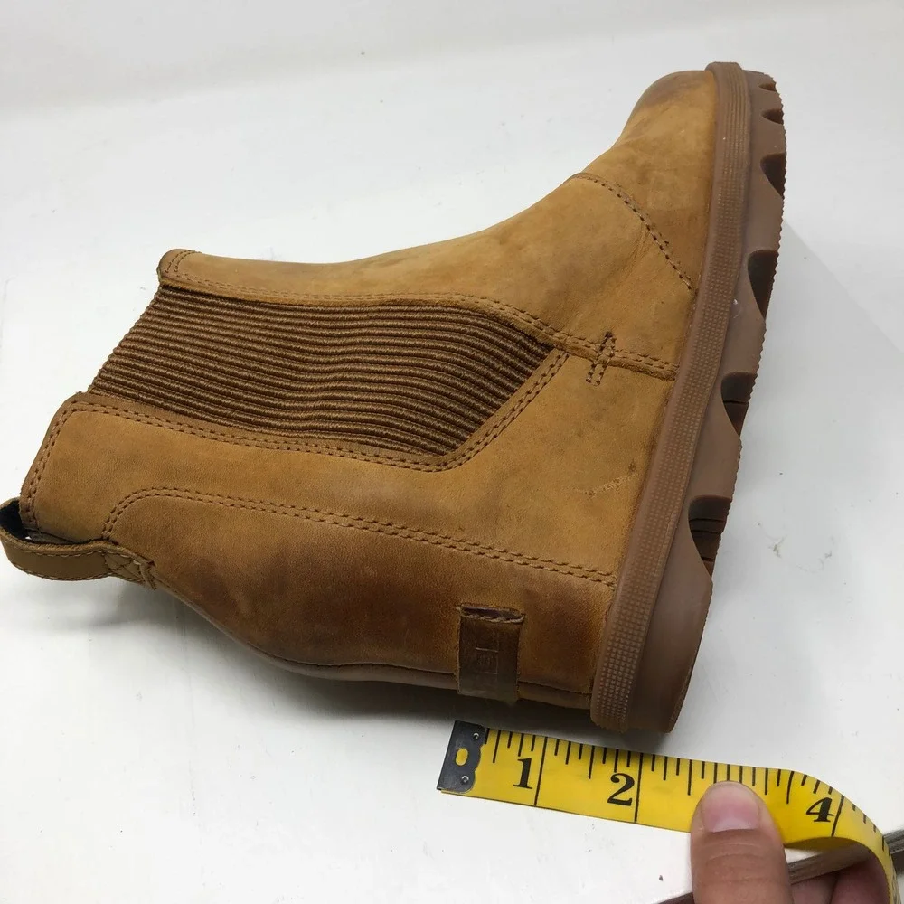 Sorel Joan of Arctic Wedge II Chelsea Boots Womens 9 Camel Brown Urban Outdoor